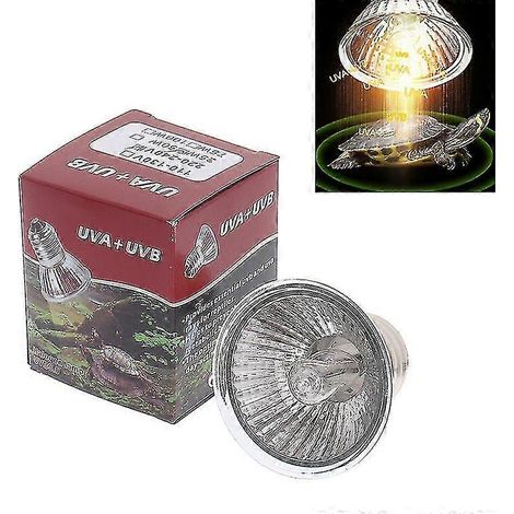 Lampe UVA+UVB 3.0 pour reptiles et tortues, 25/50/75 W, avec régulateur de température -JA - MXBCCJY