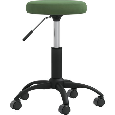 Massagehocker Samt Dunkelgrün