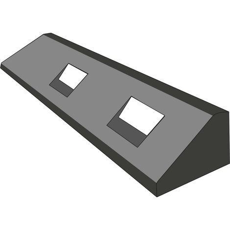 GAMMA Elastikbordstein 150/100/1250 mm schwarz weiß reflektierend (1/5)