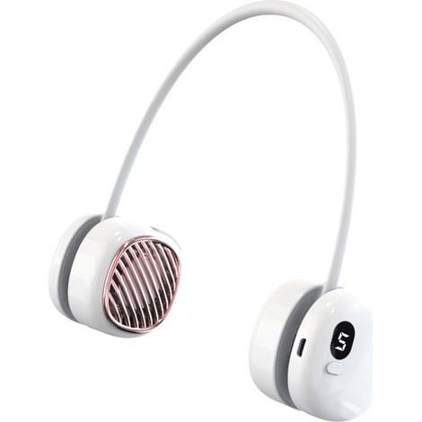 Ventilatore da collo ad alta efficienza, rinfrescante portatile da indossare intorno al collo, ideale per lo sport e i viaggi.