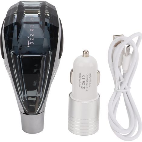 Cabezal de palanca de cambios LED Ausla, material ABS, activación táctil, 7 colores con cambio automático para palanca de cambios M8. (1/5)
