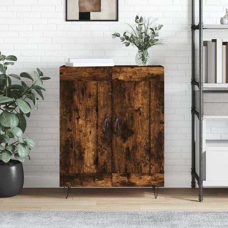 Sideboard Räuchereiche 69,5x34x90 cm Holzwerkstoff vidaXL (1/5)