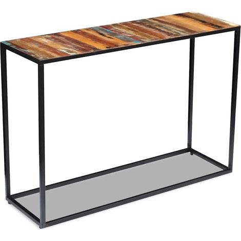 Console Table d'appoint - Meuble d'entrée Bois de récupération massif 110 x 35 x 76 cm BV267550 - BonneVie (1/5)