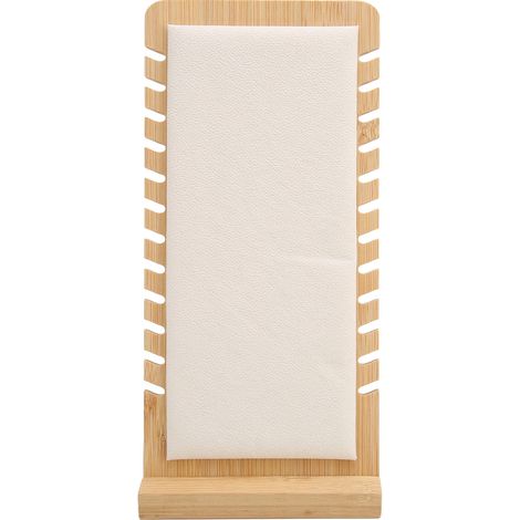 Support de collier amovible avec socle antidérapant, présentoir bijoux pour 12 chaînes, couleur sable (1/5)