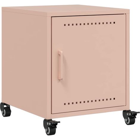 Maison Exclusive - Nachttisch Rosa 36x38,5x43,5 cm Stahl