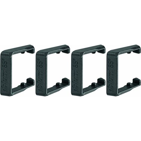 – Limiteur d'ouverture d'angle 85° pour charnières Clip Top Blumotion – Plastique gris foncé – Lot de 4 – Compatible portes fines - 70T4503