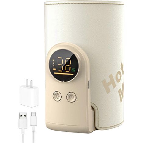 Chauffe-lait maternel de voyage, format voyage, alimentation USB, température constante réglable. Compagnon de voyage idéal. (1/4)
