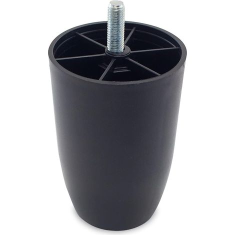 TENDAGGIMANIA Piedini per Mobili, Divani, Poltrone e Pouf- in Plastica- 1 Piedino Altezza 12 cm (1/5)