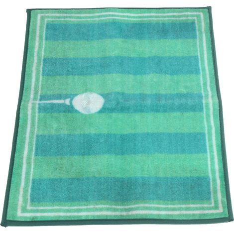 Tapis d'entrée d'intérieur 40x60cm, motif club de golf, en velours TPE antidérapant. (1/5)