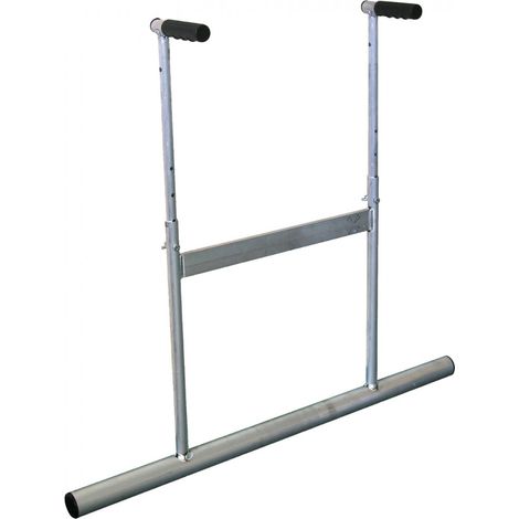 Moncoffrage – Barre à débuller aluminium 50mm – Largeur 2m – Pour bétons auto-nivelants – Poignées rabattables pour transport facile