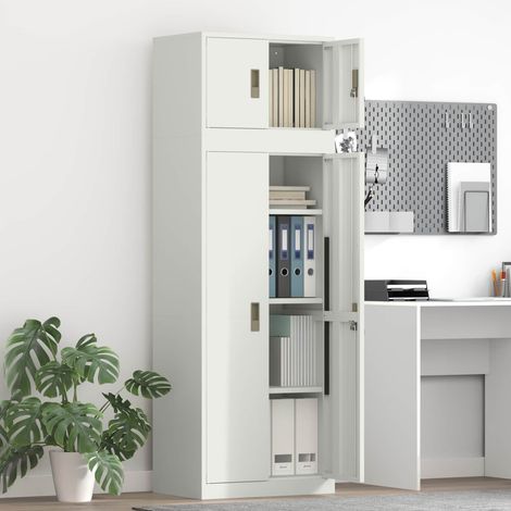 vidaXL Armario de almacenamiento 2 uds. 60 x 40 x 180 cm Acero (1/5)