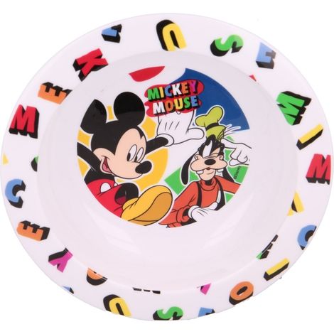 STOR Ciotola colorata in plastica microwave Mickey Mouse Disney Topolino (1/2)
