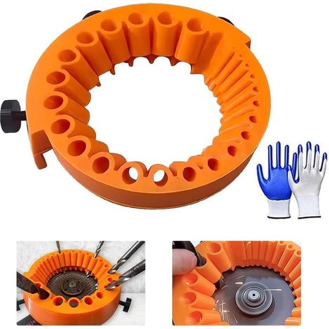 Grinder Drill Bit Sharpener, Power Drill Bit Grinding Attachment, AffûTeur De Forets Portatif Polyvalent, Outil D'affûtage De Forets, Forets De 2 à 13 mm Pour Meuleuse De 125 mm (1/5)