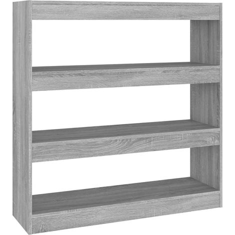 Maison Exclusive - Estantería/divisor espacios gris Sonoma 100x30 (1/5)