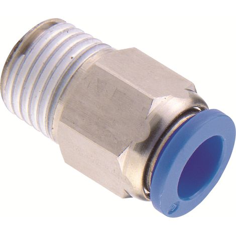 Fileté sur tube RS PRO Polycarbonate 1 x 1 x ( Prix pour 1 )