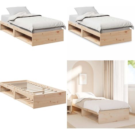 vidaXL Tagesbett ohne Matratze 90x190 cm Massivholz Kiefer (1/5)