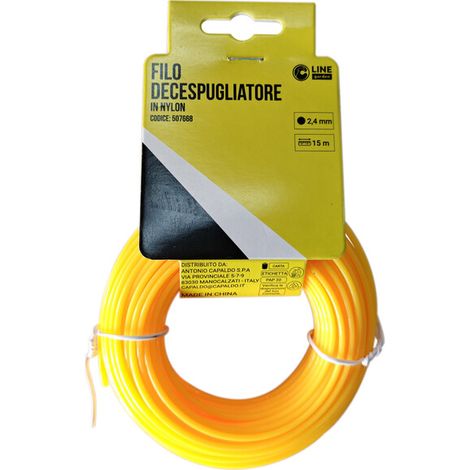 C FILO DECESPUGLIATORE TONDO YELLOW-R MM2.4X15MT- 1,0 pz