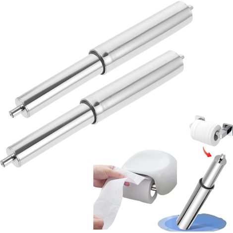 Lot de 2 porte-essuie-tout robustes et durables, adaptés pour accueillir des rouleaux de papier toilette. (1/5)