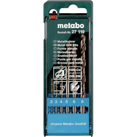 Metabo - Set de forets à métaux HSS-Co, 6 pièces 627119000 (1/2)