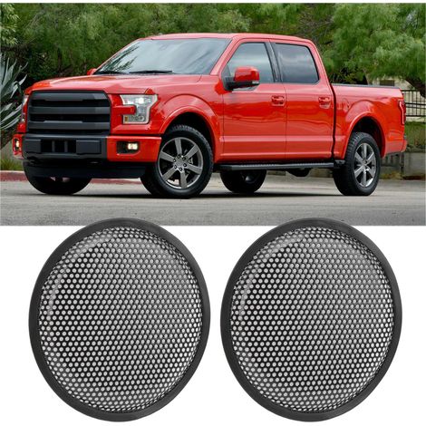 8-Zoll-Lautsprechergitter, schwarzer Subwoofer, Metall-Lautsprechergitter mit 4 Befestigungsclips (Verkauf im 2er-Set) (Referenz: 8-Zoll-Rundgitter) (1/5)
