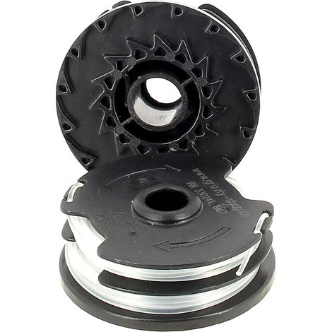 2 BOBINES DE FIL POUR COUPE BORDURE PARKSIDE PRTA 20 Li B2/C3 ET PRT 550 A1/A5 (1/5)