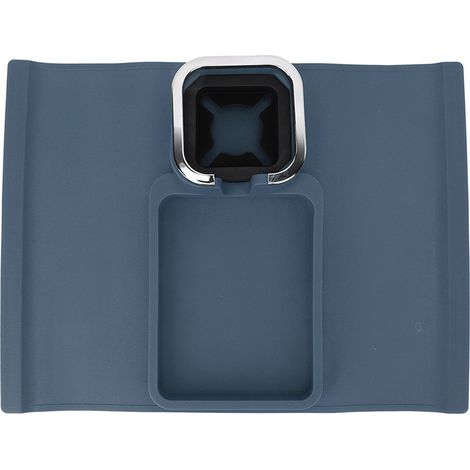 Porte-gobelet ergonomique multifonction en silicone pour canapé, avec base antidérapante, idéal pour les accoudoirs de canapé et de bureau (bleu). (1/5)