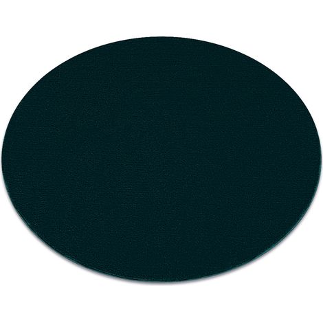 Modern washing carpet LINDO circle emerald green, anti-slip, shaggy green round 80 cm
