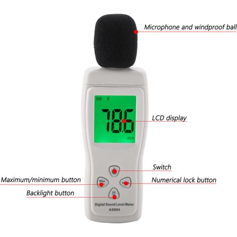 SMART SENSORAS 804 Schallpegelmesser, Batterie nicht enthalten, limitierter Preis nur auf AliExpress, 11,99 (1/4)