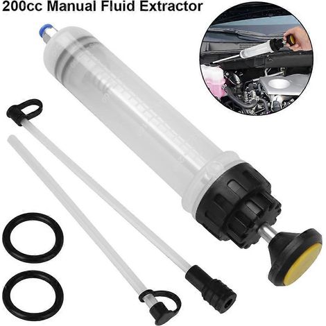 Pompe manuelle d'extraction d'huile moteur 200cc pour transfert de carburant, seringue de remplissage, pompe à essence pour automobile (1/4)