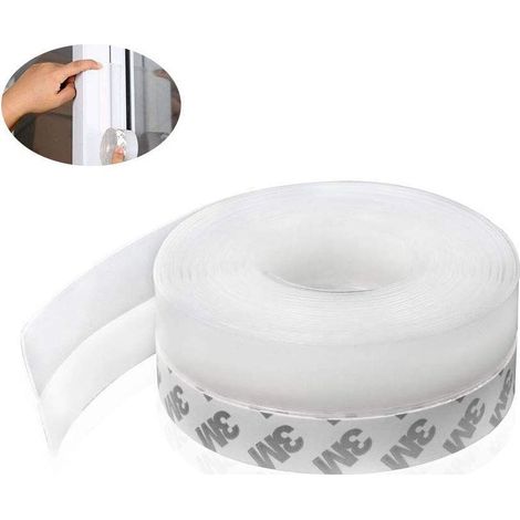 Paraspifferi guarnizione a striscia trasparente per porte e finestre, in silicone (1/5)