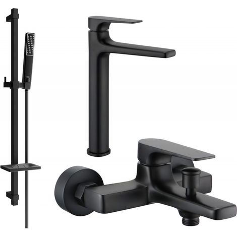Mexen Lynx DQ72 set da bagno, nero - 745913DQ72-70 (1/4)