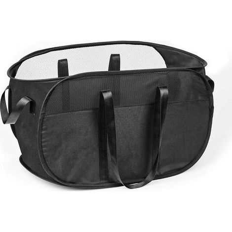 Panier à Linge Pliable, Corbeilles à Linge Pop Up Laundry Baskets Sac à Linge,Paniere a Linge Sale avec Manipuler pour Salle de Bain Chambre à Coucher Buanderie Chambre d'Enfant Voyage, Noir (1/5)