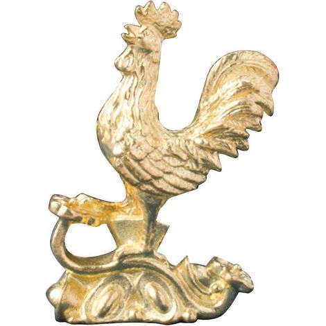 Figurine de coq en cuivre, statue de poulet antique, sculpture, petite décoration en forme de poulet-5.30X4.00X2.00CM-Golden