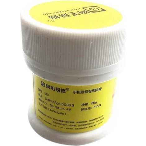 Pâte à souder M9 50 g haute température pour outils BGA de circuits imprimés de téléphones (1/5)