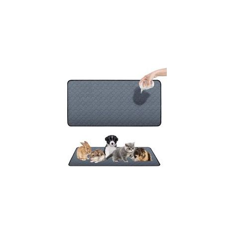 Tapis PIPI pour cochons d'Inde : 120x60 cm Lavable Absorbant, tapis PIPI pour cochons d'Inde, tapis antidérapant pour cochons d'Inde, pour lapins, hamsters, chiots et petits animaux (1/5)