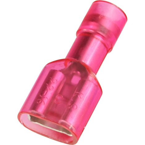 Cosse faston RS PRO, 0,5 1,5 mm2, 22 16 AWG, Isolé, Rouge (1/3)
