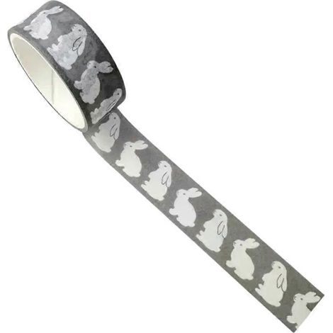 Ruban adhésif décoratif coréen Washi style Instagram, lapin et pingouin, 3 m de long, autocollant mignon de dessin animé, style kawaii, pour journal DIY (1/4)