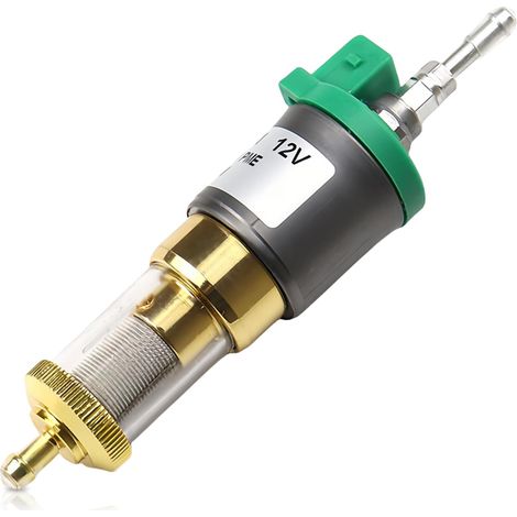Heiz- und Kraftstoffdosierpumpe: 1 kW bis 5 kW Doppelfilter-Dieselvorwärmer Dosierpumpe Zusatzheizung mit abnehmbarer transparenter Abdeckung für Eberspächer Airtronic D2 D4 (1/5)