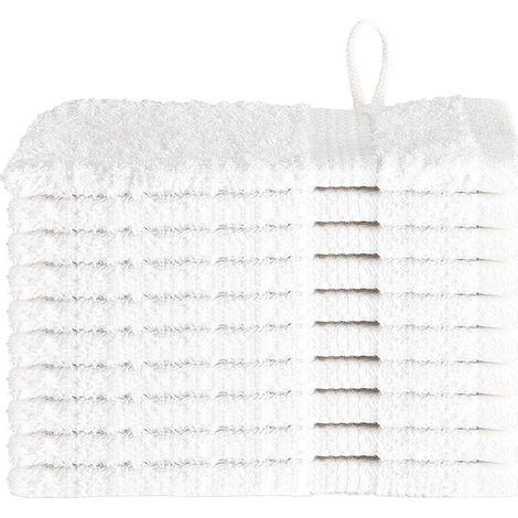Serviette Invité SOLUND 10 pcs Blanc 15 x 21 cm 550 gsm