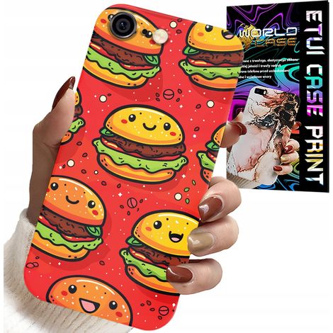 Cover per iPhone 6 / 6S - simpatici hamburger sorridenti (1/5)