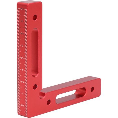 Équerre de serrage en alliage d'aluminium à angle droit (positionnement à 90°), outil de menuiserie en L de 120 mm (1/5)