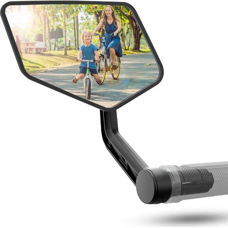 Retroviseur velo et trottinette electrique - bout de guidon 15-20 mm - GAUCHE (1/5)