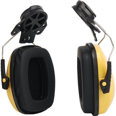 pair of noise-canceling safety headphones for construction sites, hearing protection (1/5)