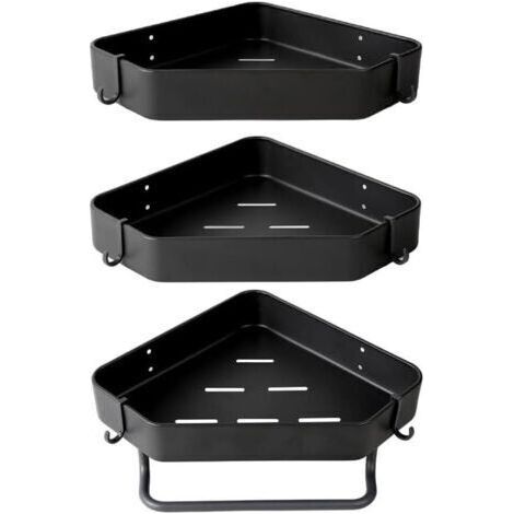 Salle de bain Douche Caddy Organisateur de rangement de maquillage Étagère de douche Étagères de salle de bain Étagère de rangement Organisation de salle de bain Alliage d'aluminium Étagère d