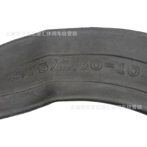 Inner tubes for motocross motorcycles, compatible with 50-110cc Honda XR/CRF50 Golf Racing 2.75/50-10 tires. (1/4)