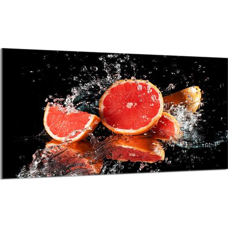 Glas-Herdplattenschutz 90x52 Grapefruit (1/5)