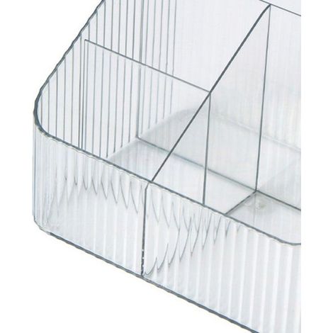 organisateur de maquillage Boîte de rangement de bureau, organisateur trapézoïdal, mallette de tri en meuble rangement (1/5)