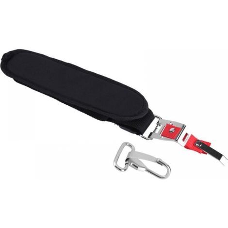 Imbracatura a tracolla regolabile con gancio per decespugliatore, tosaerba, tagliabordi, tracolla nera, accessorio resistente per tosaerba (1/5)