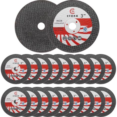 18pcs accessoires pour outils électriques mini lame de meuleuse d'angle de 7,6 cm disque de coupe de 76 mm disque de coupe en métal meule Découpe métallique pour atelier projets DIY (A) (1/5)