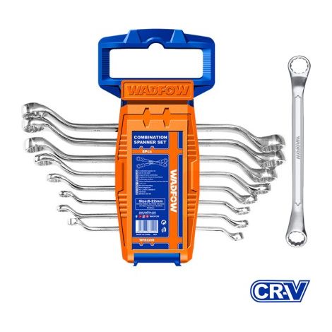 Jeu de clés à cliquet WADFOW 8 pièces 6-22 mm, conception polyvalente et durable (1/3)